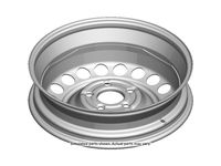 GM 22969708 Wheel Rim Spare, 16X4.0Bt Steel 41Mm Outside 115X5Xm GM 22969708 Wheel Rim Spare, 16X4.0Bt Steel 41Mm Outside 115X5Xm