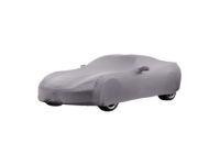GM 23142881 Premium Indoor Car Cover in Gray with Embossed Crossed Flags Logos