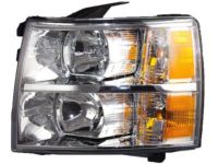Chevrolet Silverado Headlight - 22853027 Headlight Assembly, (W/ Front Side Marker & Parking & T/Side
