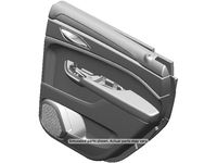 GM 22768544 Rear Side Door Trim Assembly *Shale GM 22768544 Rear Side Door Trim Assembly *Shale