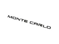 GM 10178412 Plate Assembly, Rear Compartment Lid Name *Black/Chrome