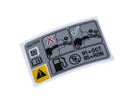 GM 84631876 Label, Premium Unleaded Fuel GM 84631876 Label, Premium Unleaded Fuel
