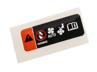 GM 94568902 Label, Fan Blade Warning