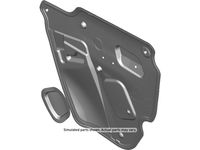 GM 84539741 Front Side Door Water Deflector Assembly