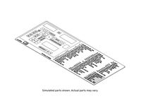 GM 84583059 Label, Rear Body Fuse Blk GM 84583059 Label, Rear Body Fuse Blk