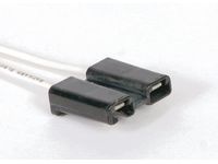 GM 12102686 Connector, W/Leads, 2-Way F. *Black *Black