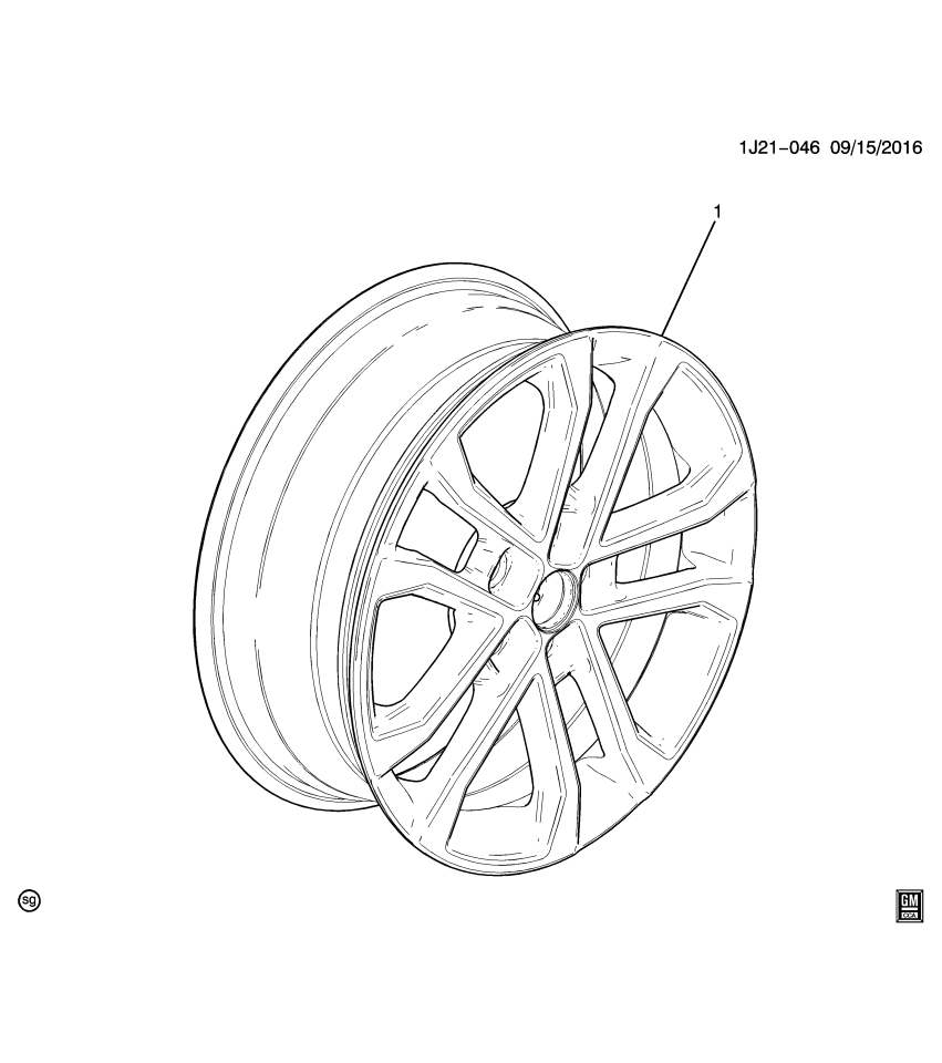 GM 19300315 Wheel Rim,Pkg