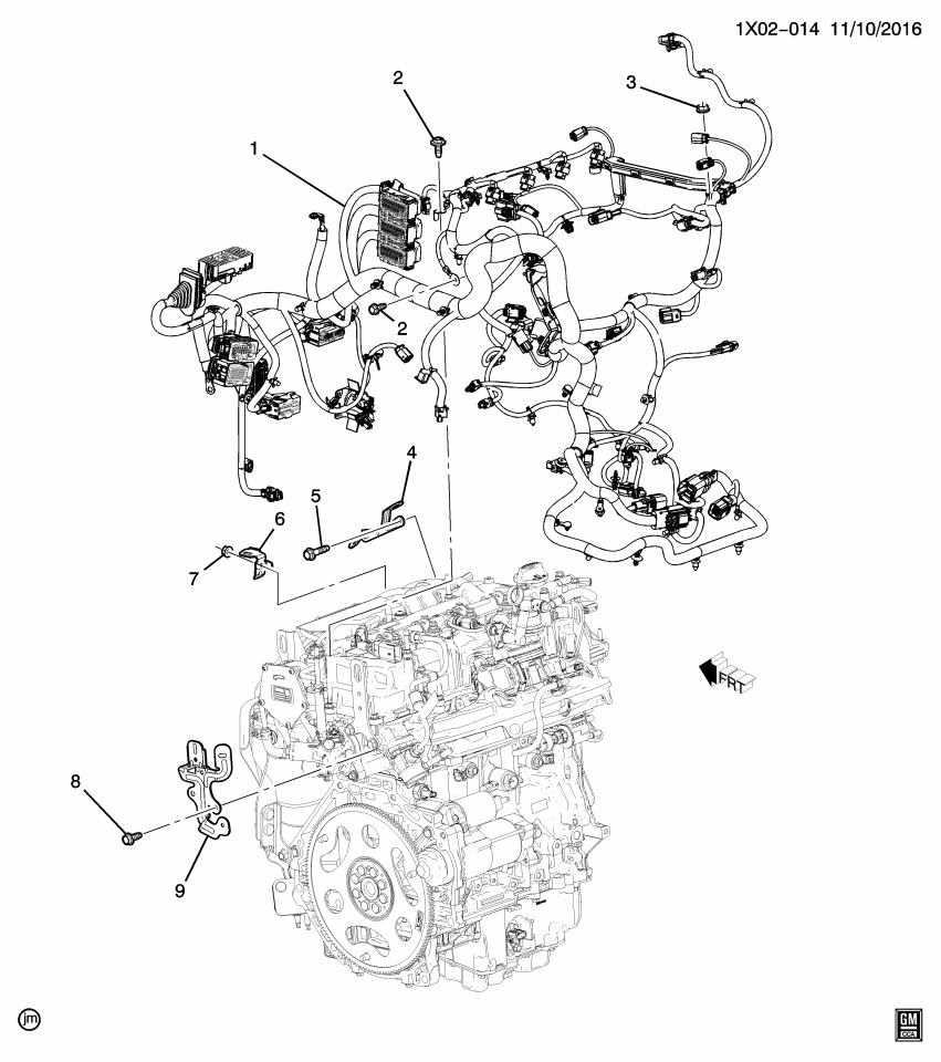 GM 85529564 BRACKET ASM-ENG WRG HARN (TO ENG)