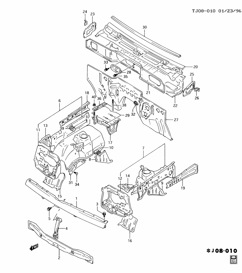 GM 30016095 Panel,Headlamp Mount (RH)