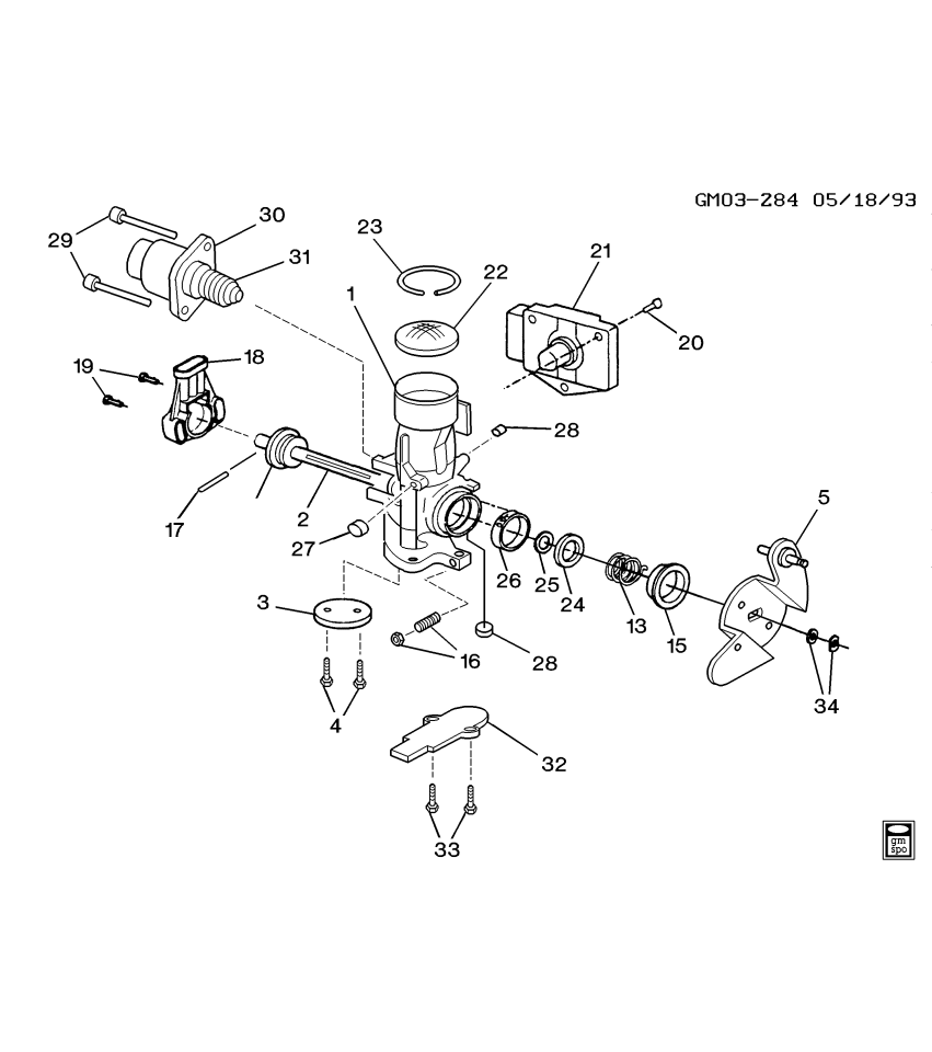 GM 24501997 Throttle Body Assembly