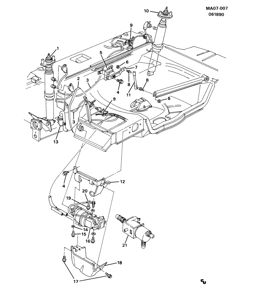 GM 22076332 SENSOR, Air Suspension Leveling Or Level Control