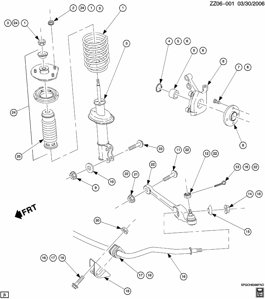 GM 21010783 Shaft Kit,Front Stabilizer