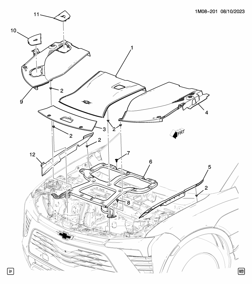 GM 26484582 COVER-F/CMPT RR ACC