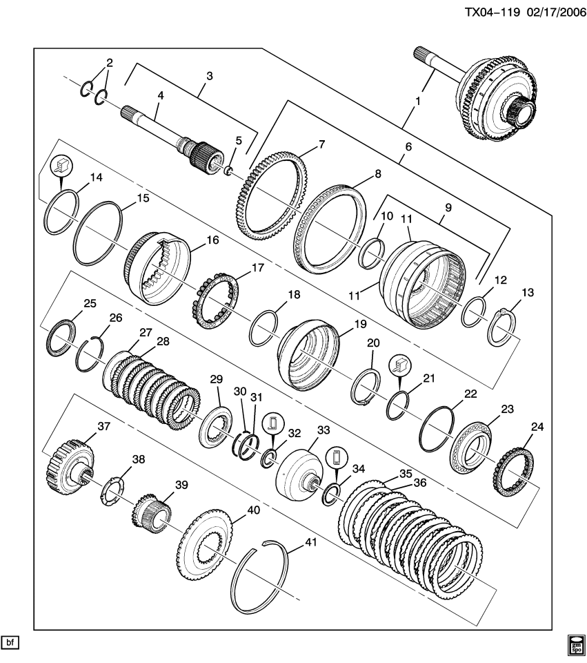 GM 29543239 Piston,1-2-3-4 Clutch (Clutch)