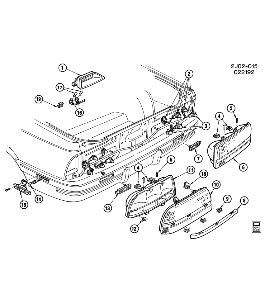 GM 16508410 Lens Assembly, Rear Lamp(Complete)