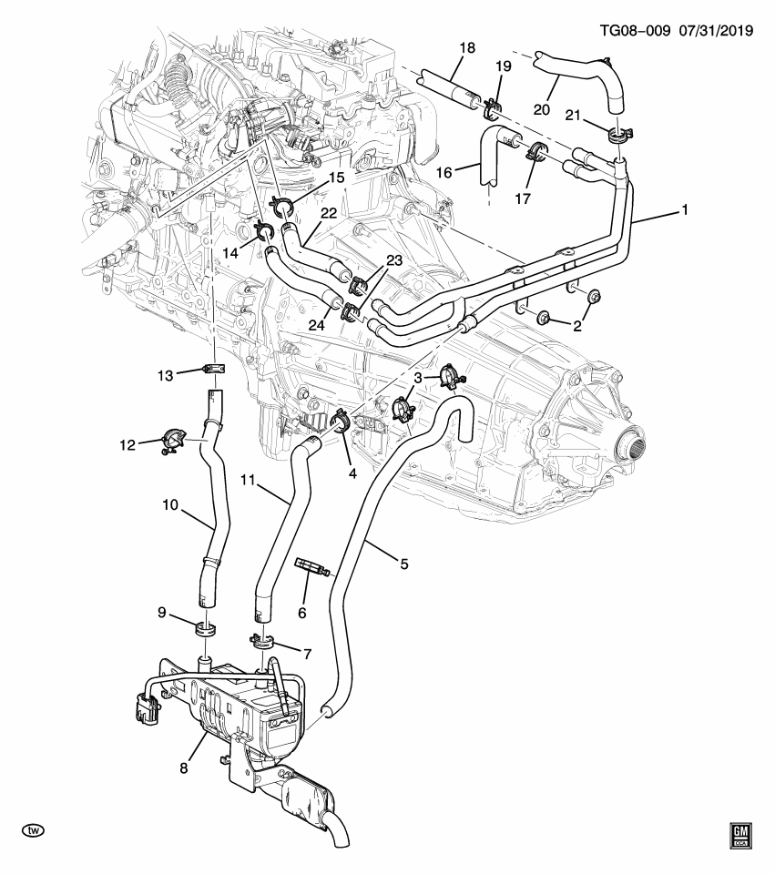 GM 84292425 Hose, Fuel Htr Inl