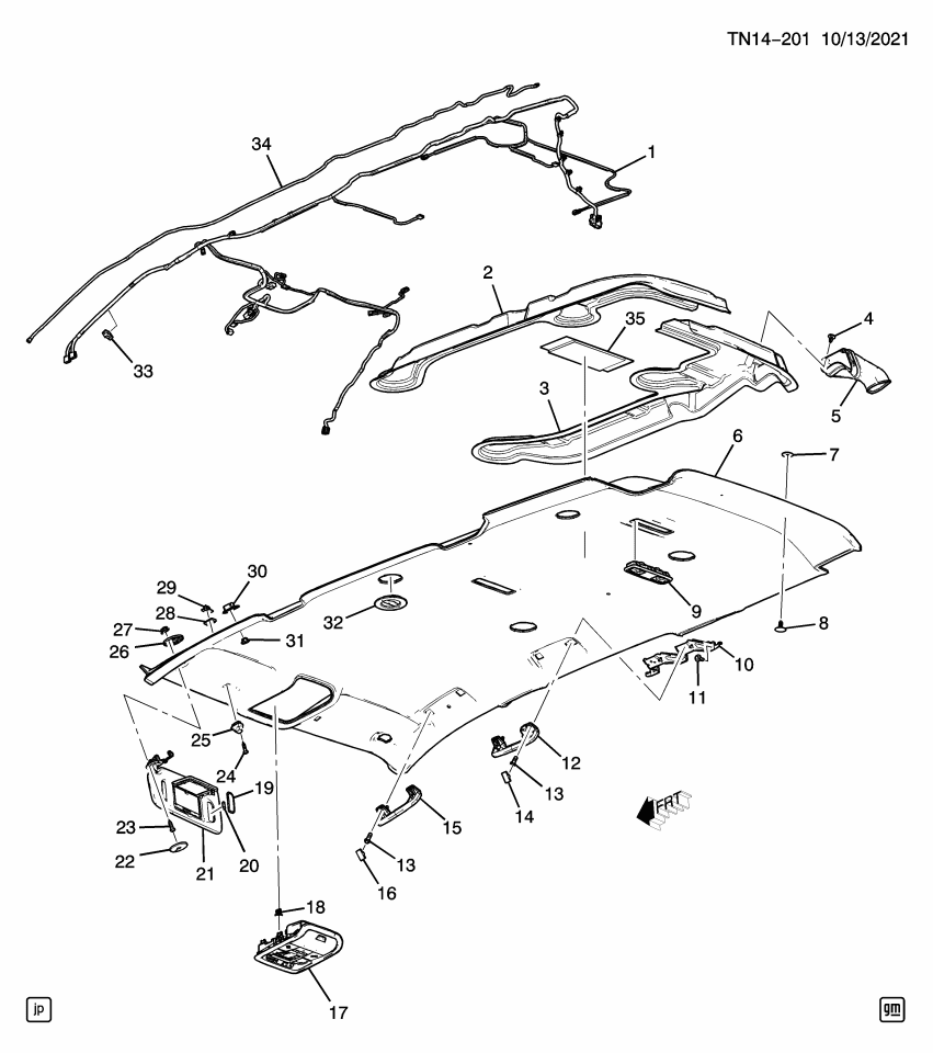GM 84424797 Harness Assembly, Hdlng T/Pnl