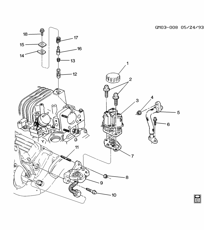 GM 24501682 Pipe Assembly, Egr Valve Outlet