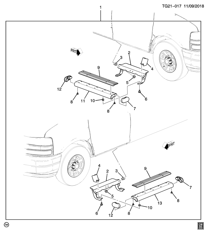 GM 22889283 Attachment Pkg, Asst Step