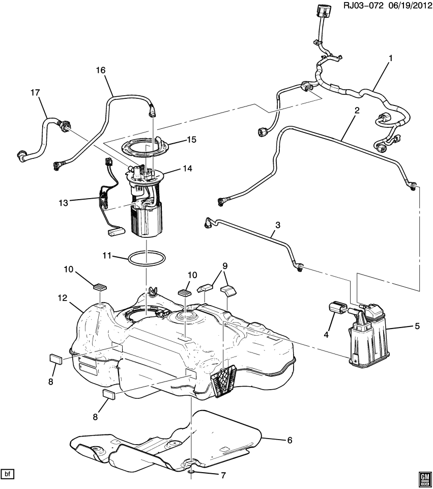 GM 95245970 Harness Assembly, Fuel Sender Wiring
