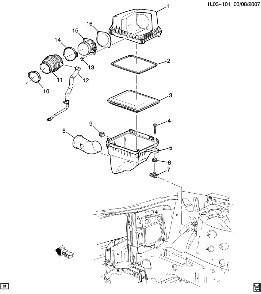 GM 15816347 Cleaner, Air