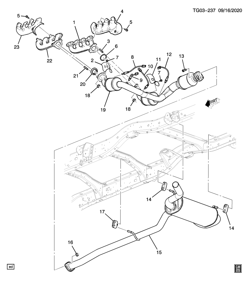 GM 84808046 Muffler Assembly, Exh (W/ Exh Pipe)