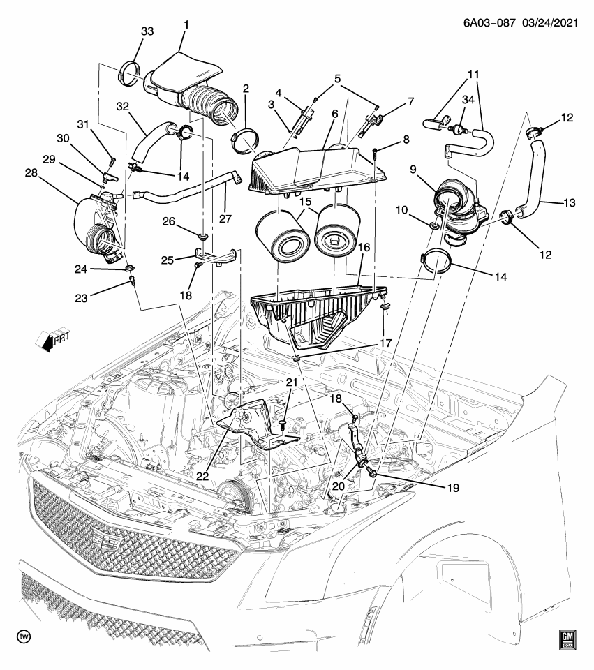 GM 85004734 ELEMENT KIT-A/CL