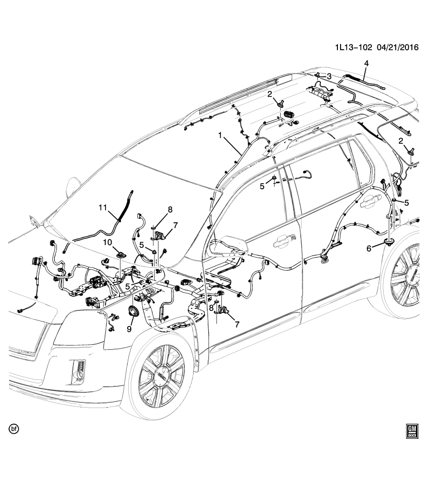GM 84080233 Harness Assembly, Body Wiring