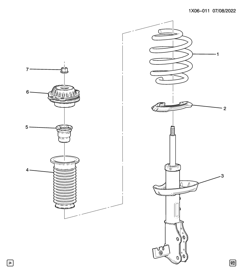 GM 84912455 Strut Assembly, Front Susp