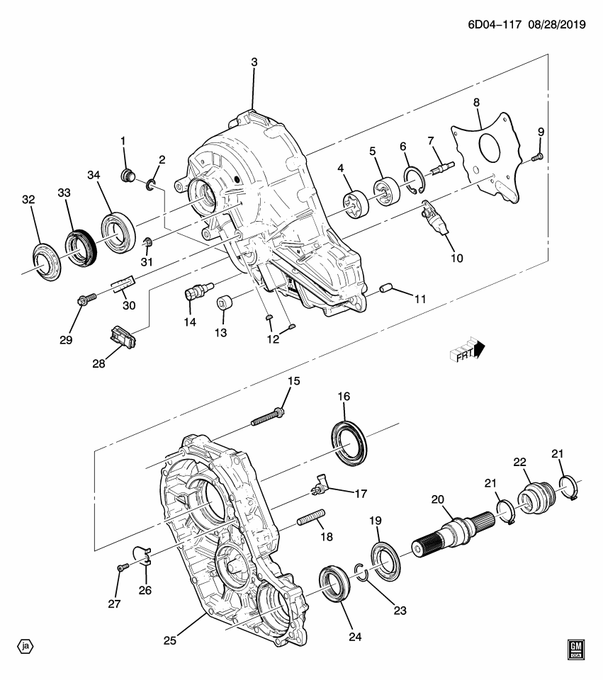 GM 24266990 Ring, Transfer Case Output Shaft