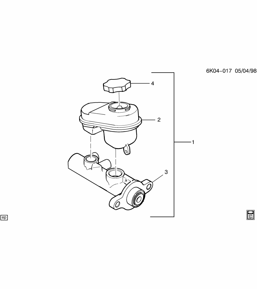 GM 25676067 Cylinder,Brake Master
