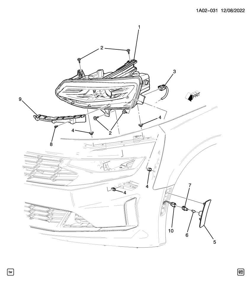 GM 84529717 Bracket, Hdlp