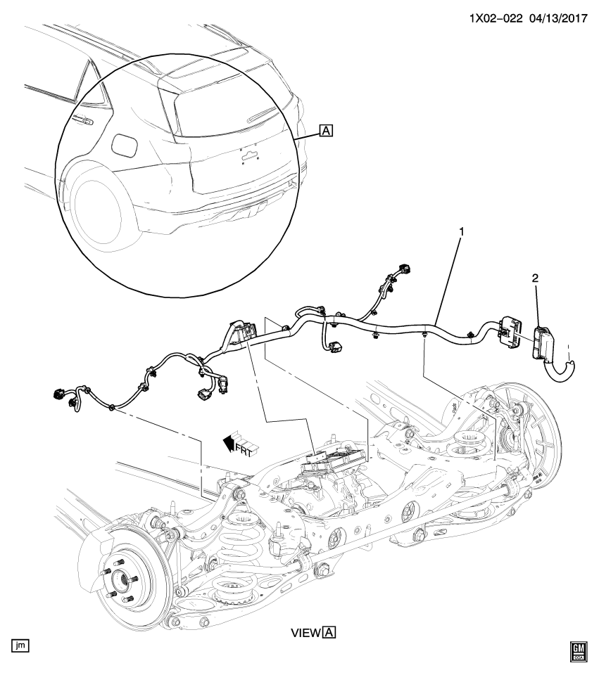 GM 84876243 HARNESS ASM-CHAS WRG