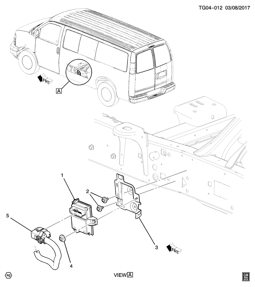 GM 23254440 Bracket Assembly, Chassis Control Module