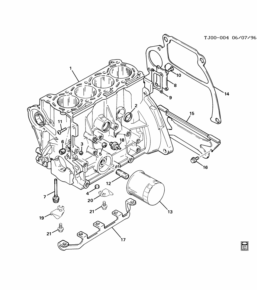 GM 30004877 COVER, Flywheel & Clutch & Converter Housing