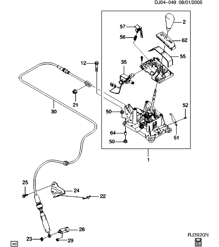 GM 93740904 Actuator, Automatic Transmission Shift Lock Control
