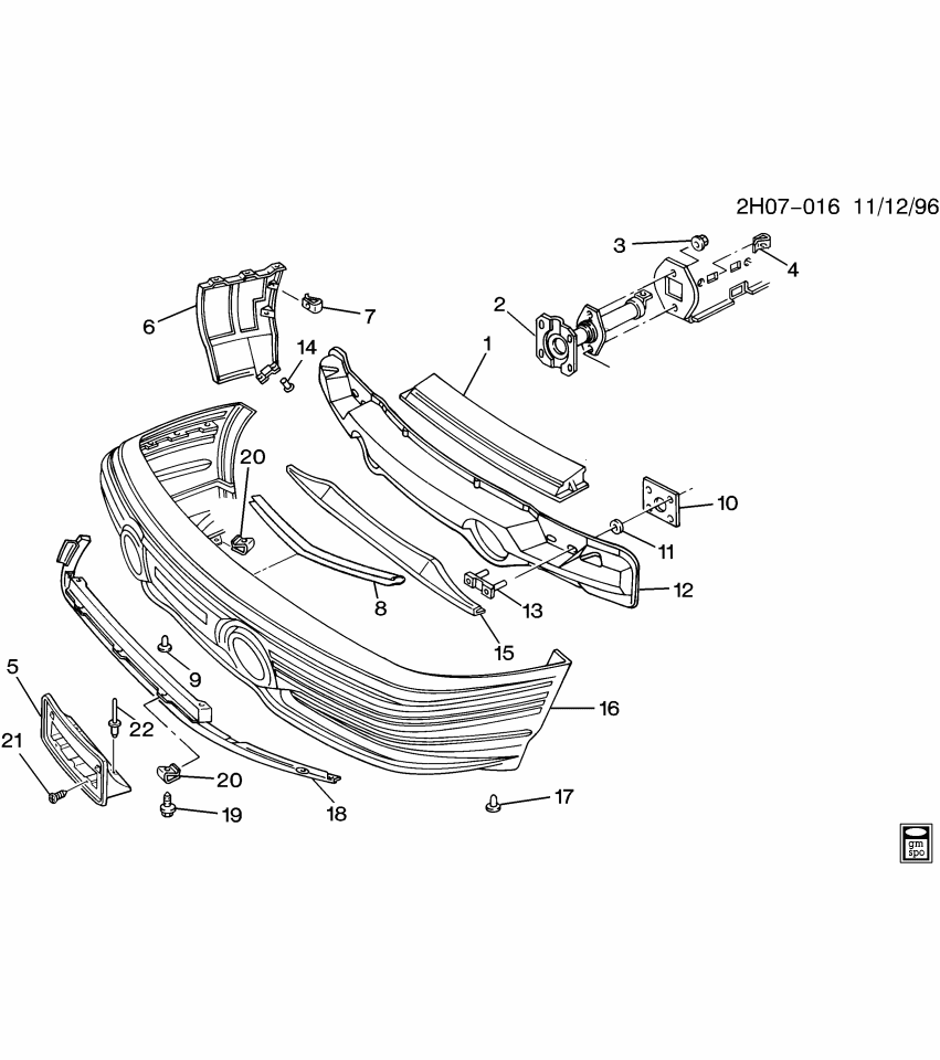 GM 25553417 Bracket, Front License