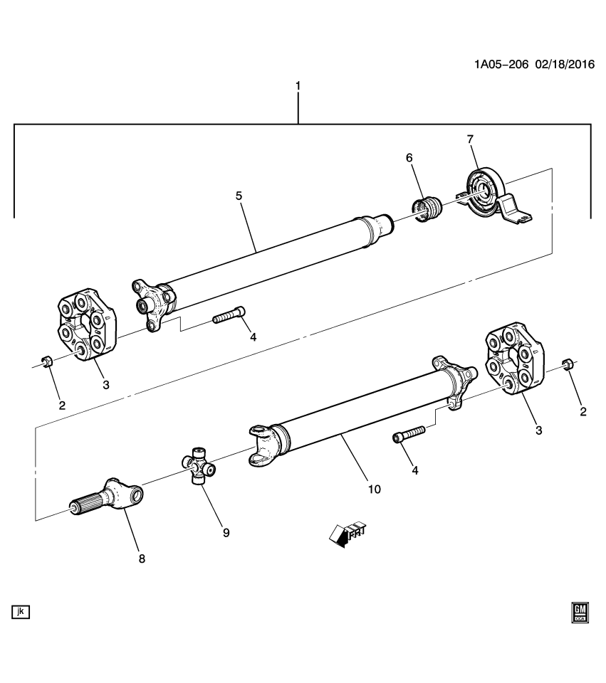 GM 23291768 Coupling Kit, Propeller Shaft