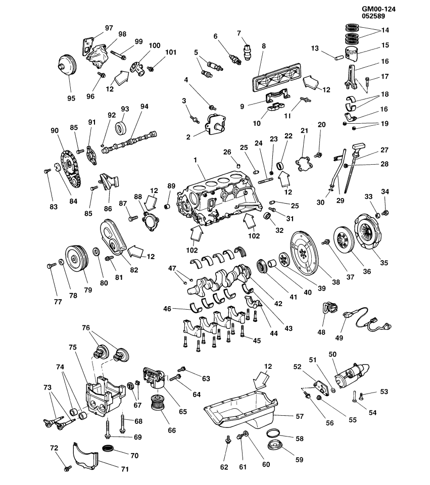GM 10101850 Bearing, Camshaft