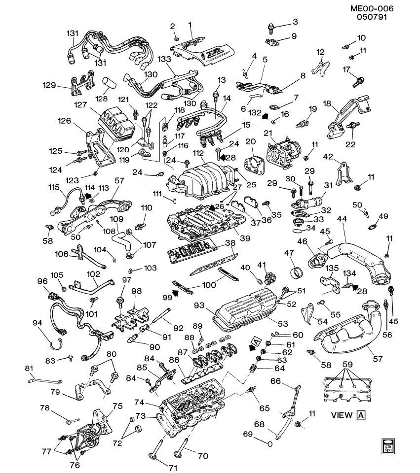 GM 12338840 Gasket Kit,Intake Manifold