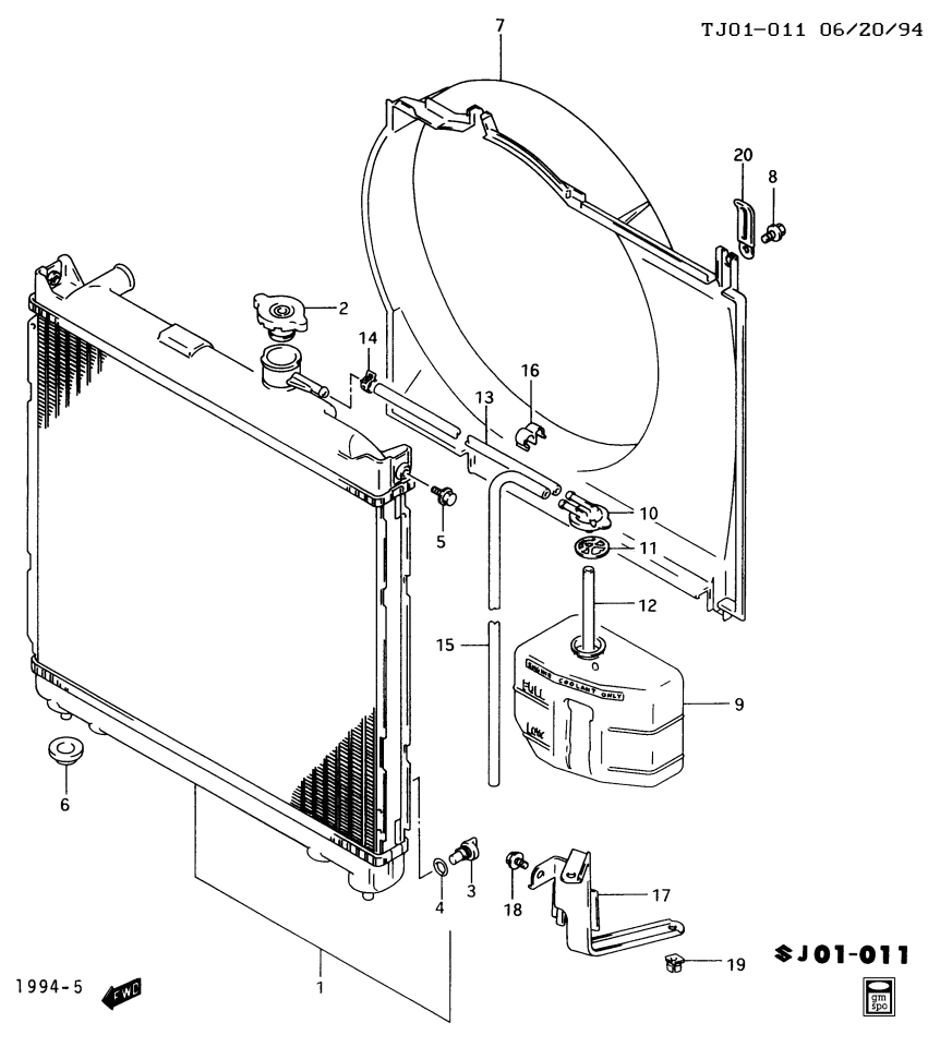 GM 30008623 CLIP HOSE