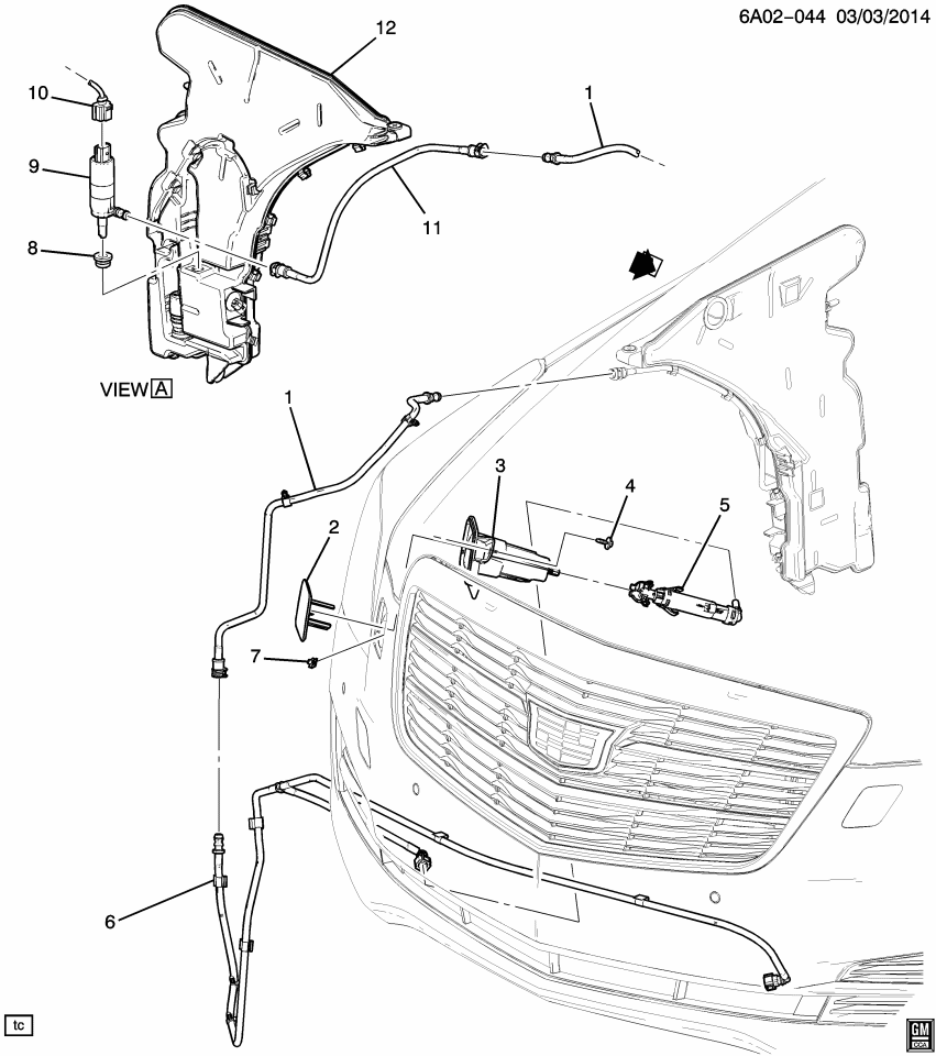 GM 20912424 Reinforcement, Headlamp Washer Nozzle