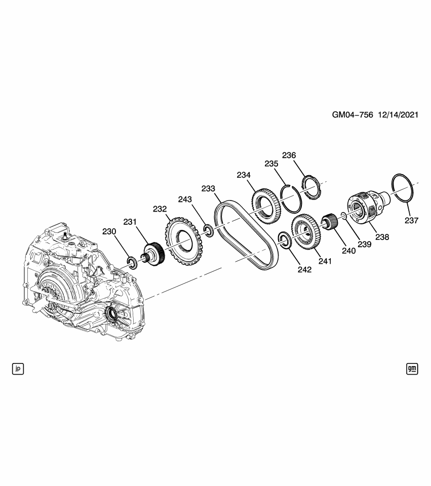GM 24268621 Sprocket, Drive