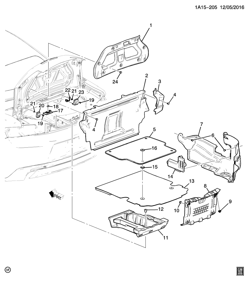 GM 84087169 Cover, Rear Compartment Side Trim Panel Access Hole *Black