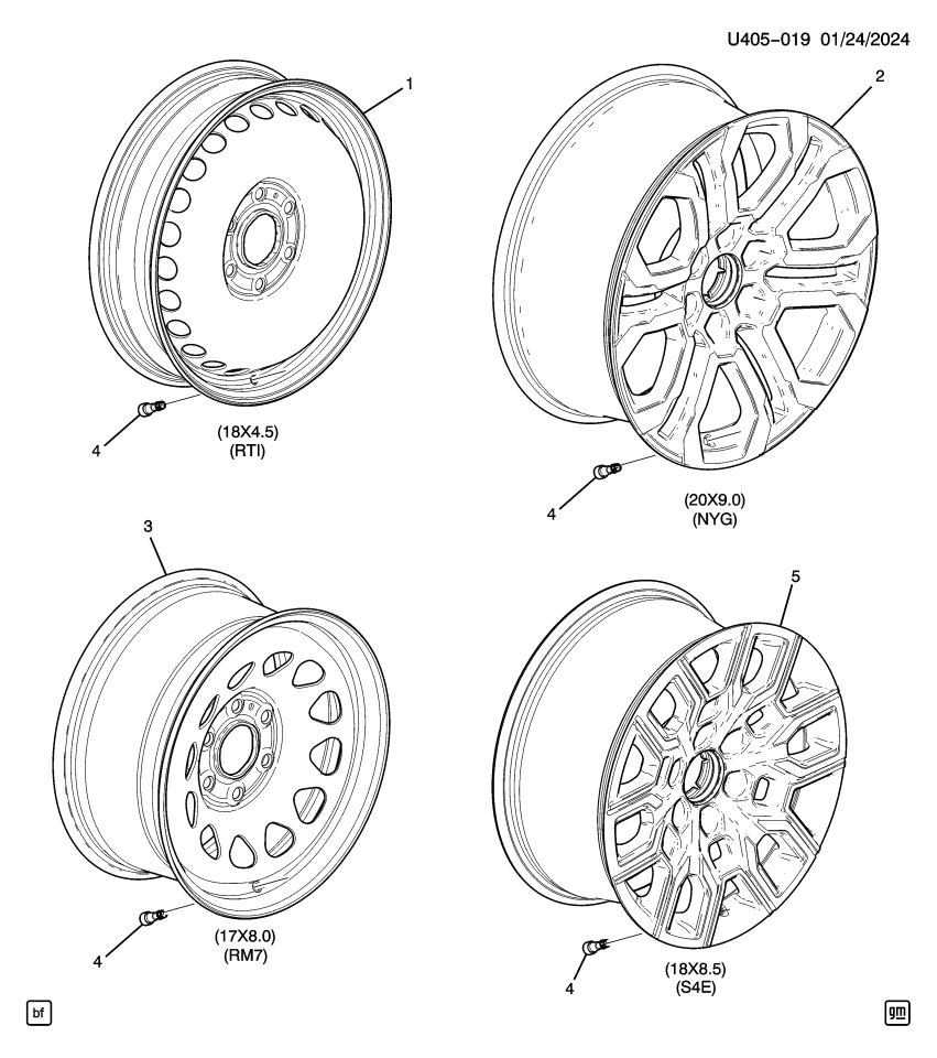 GM 85594198 WHEEL-SPA