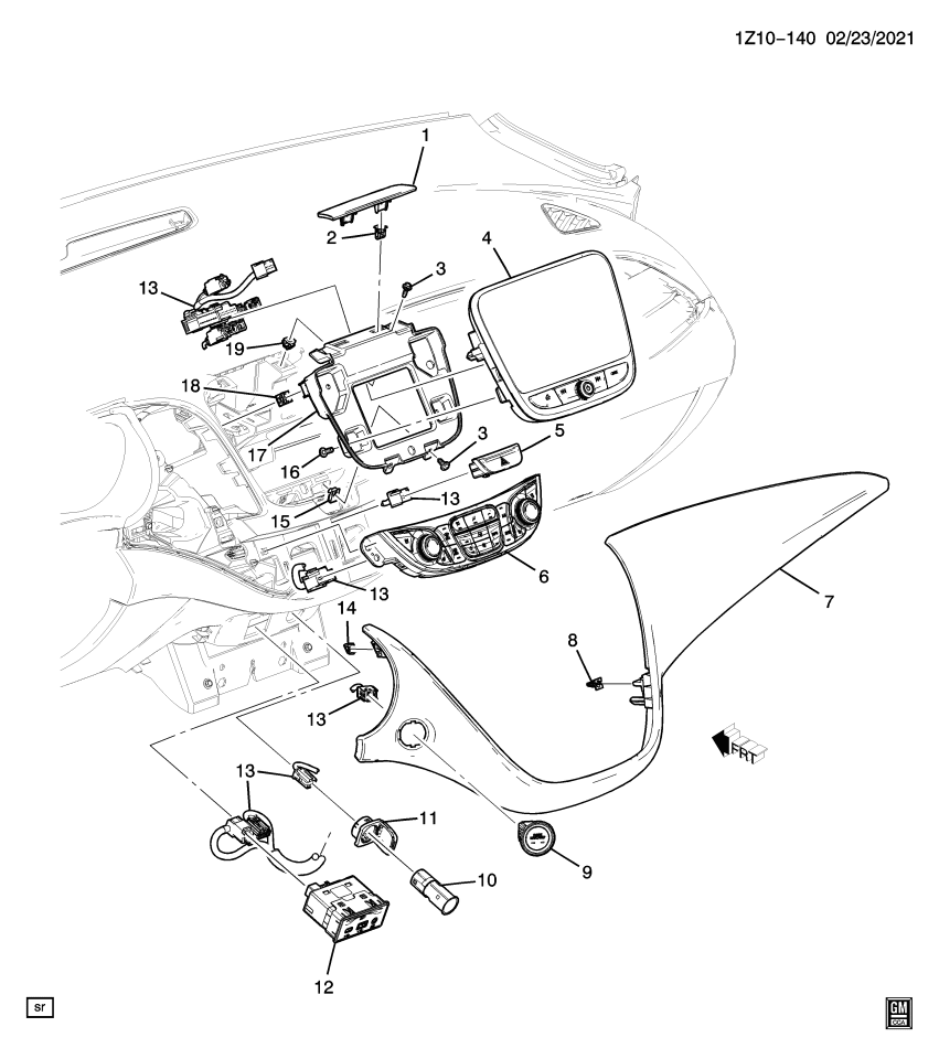 GM 84407789 Switch Assembly, Hazard Wrng(2 Buttons Hazard/*Jet Black)