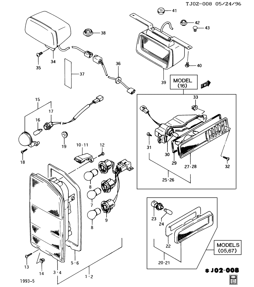 GM 96062648 Clip,Tail Lamp Retainer