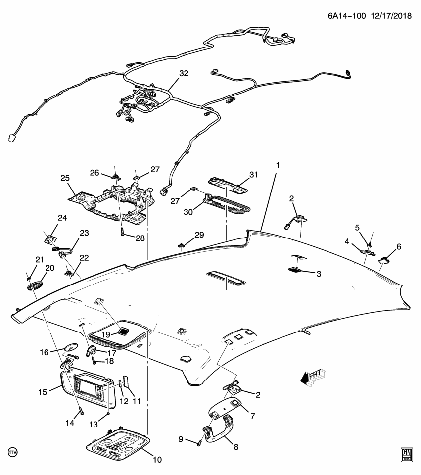 GM 84441277 Harness Assembly, W/S Hdr Wrg