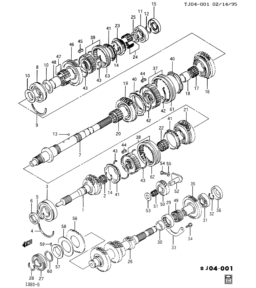 GM 96065553 Bearing Set,35X40X26.8 (On Esn)