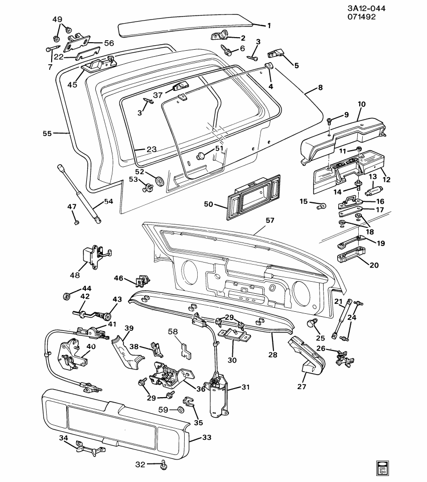 GM 20524927 Weatherstrip Assembly, Lift Gate Window
